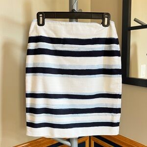 Ann Taylor Striped Skirt 0P